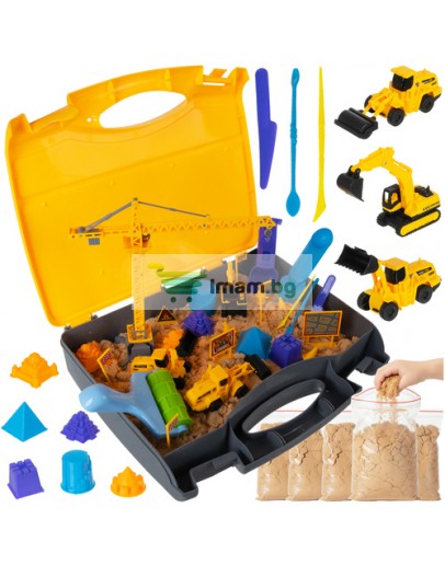 Конструктор за креативно строителство от кинетичен пясък